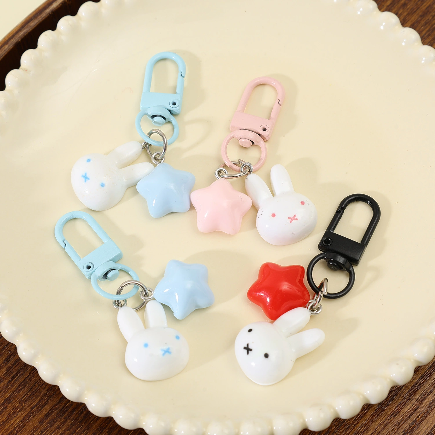 Cute Miffy Charm Keychains -4
