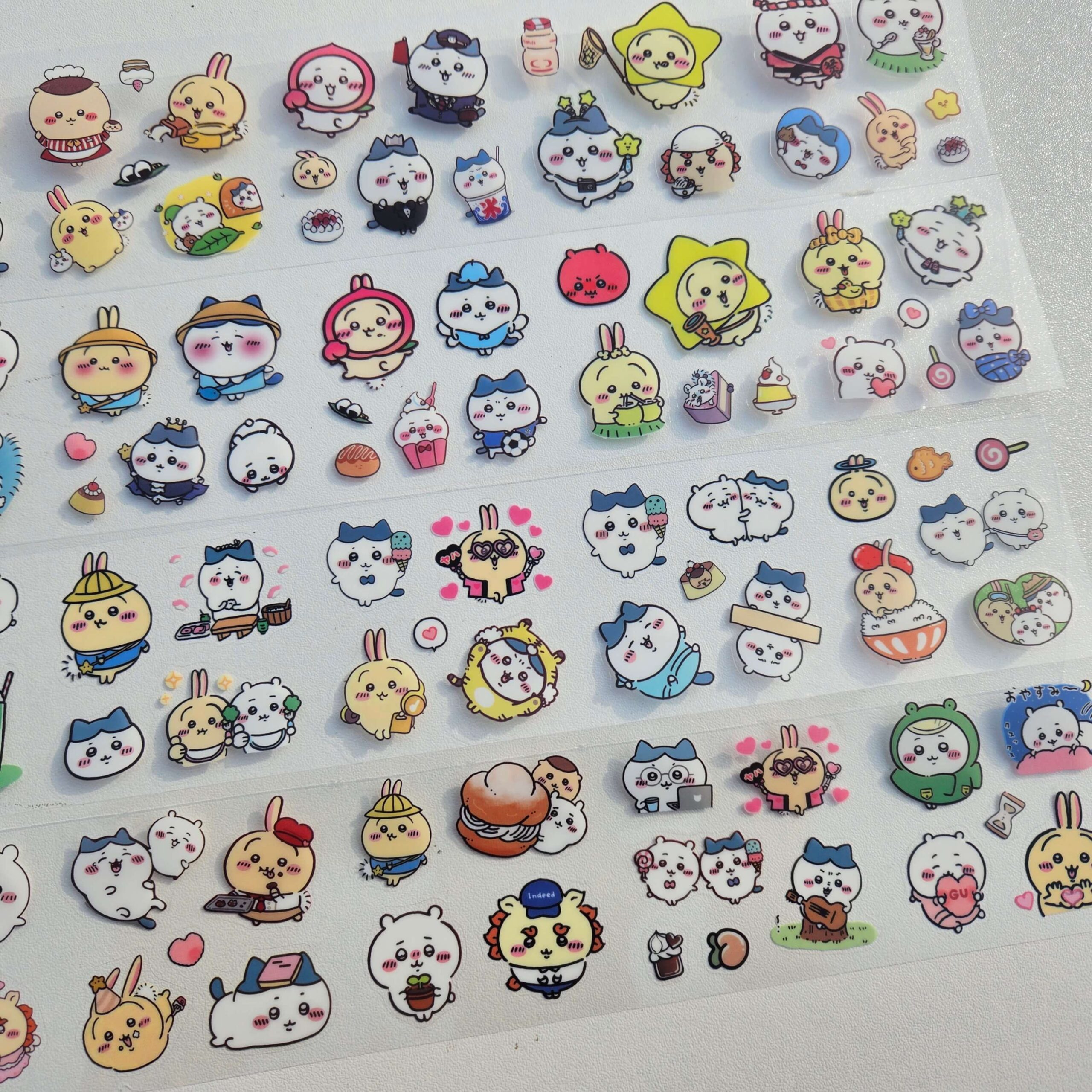 Cute Chiikawa Long Sticker Sheets Pack -6