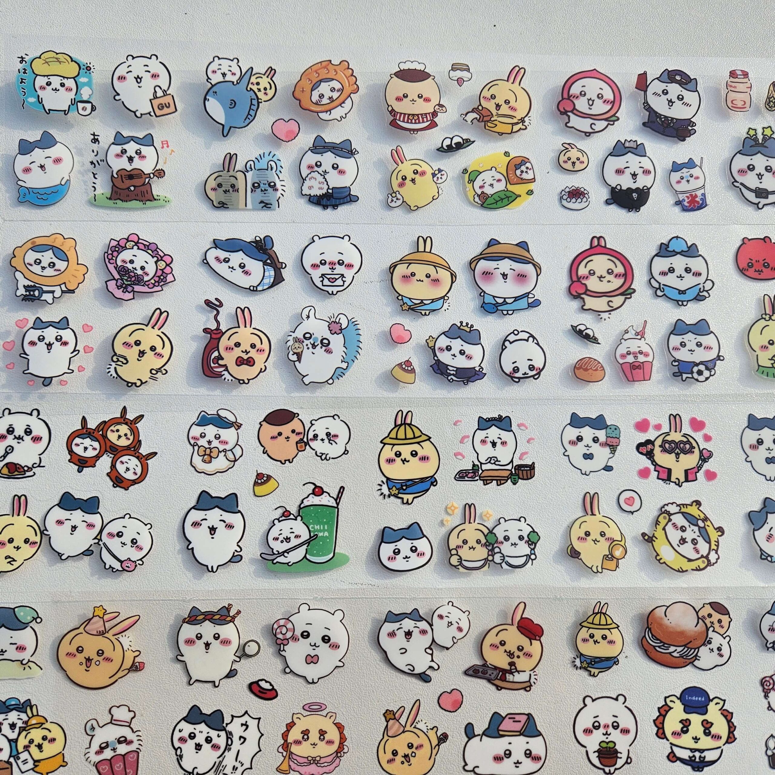 Cute Chiikawa Long Sticker Sheets Pack -5