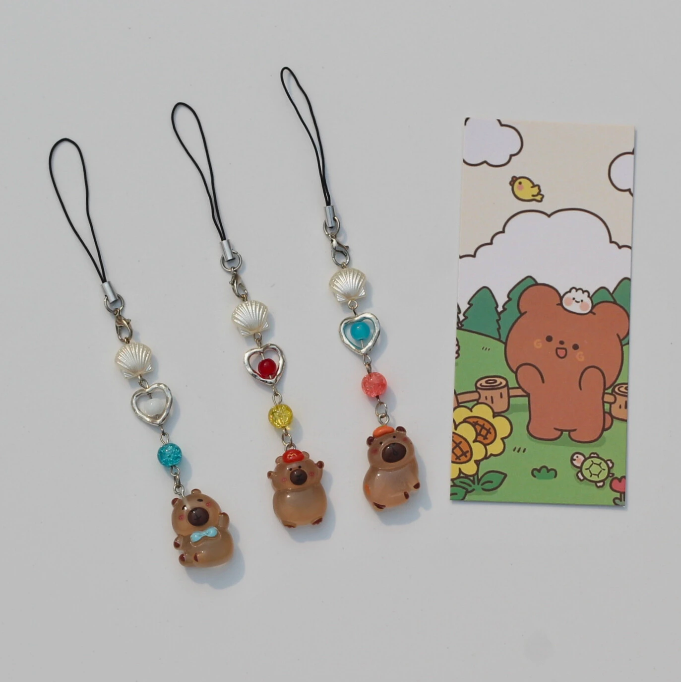 Cute Capybara Phone Charms -10