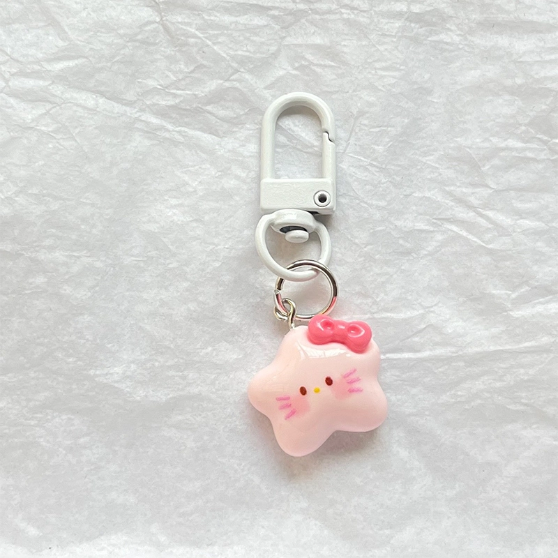 Hello Kitty Star Shape Charm Keychain -5