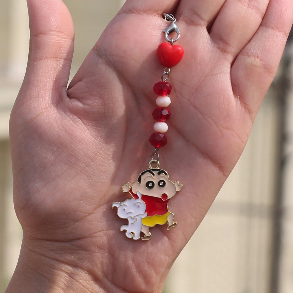 Cute Shin Chan Enamel Phone Charm -4