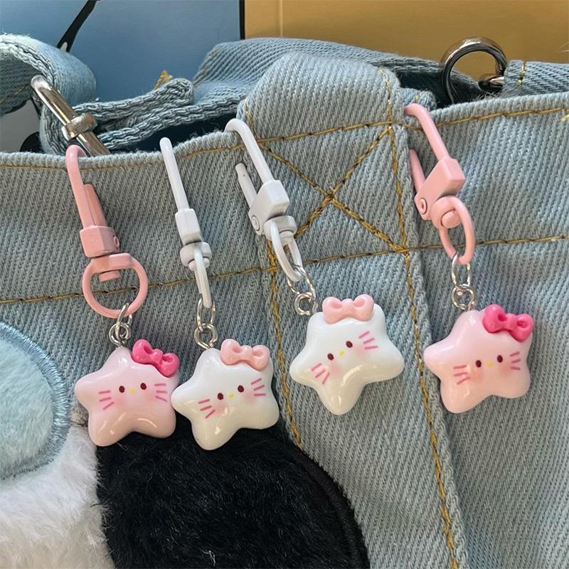 Hello Kitty Star Shape Charm Keychain -15