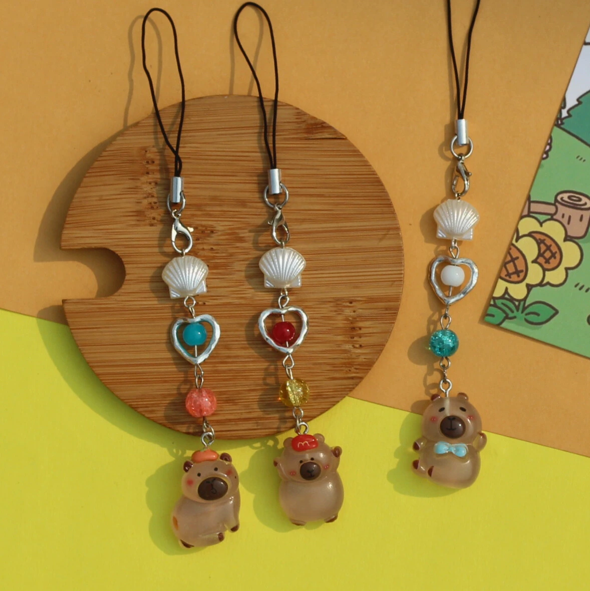 Cute Capybara Phone Charms -9