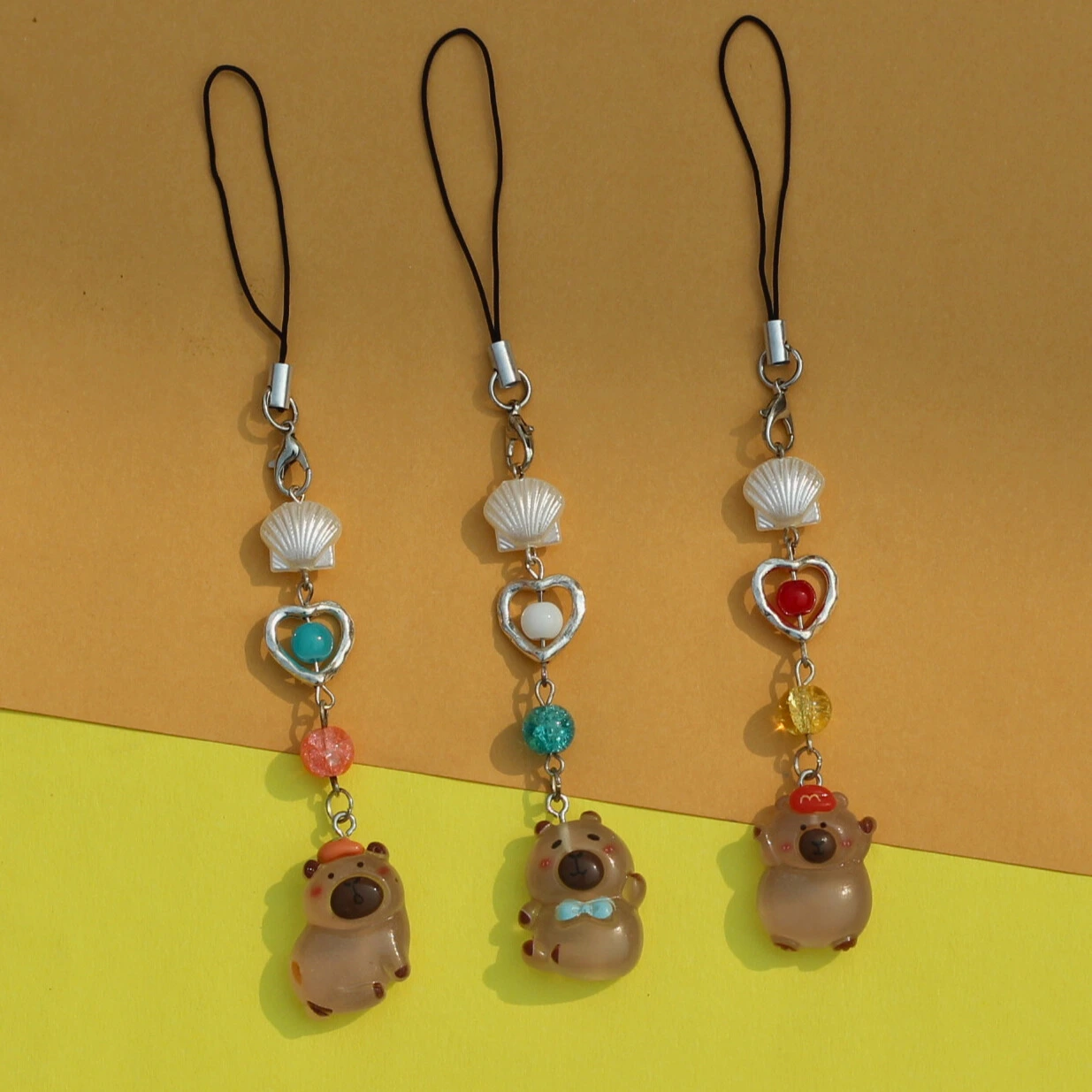 Cute Capybara Phone Charms -16