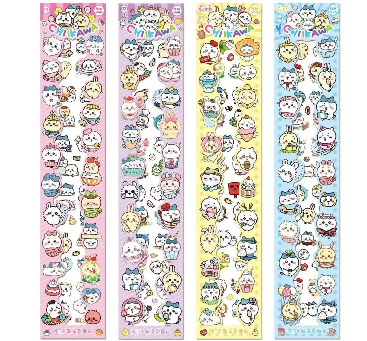 Cute Chiikawa Long Sticker Sheets Pack -2