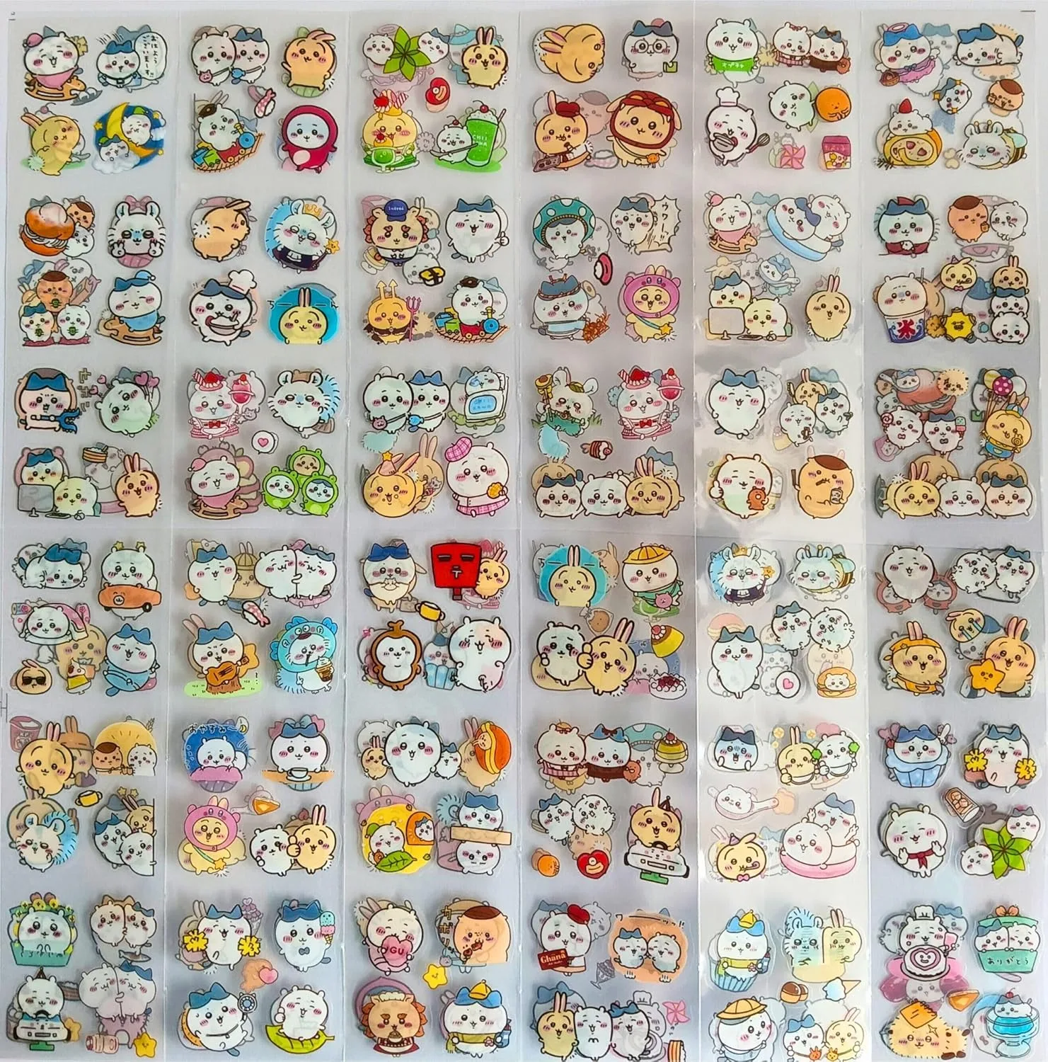 Cute Chiikawa Long Sticker Sheets Pack -9