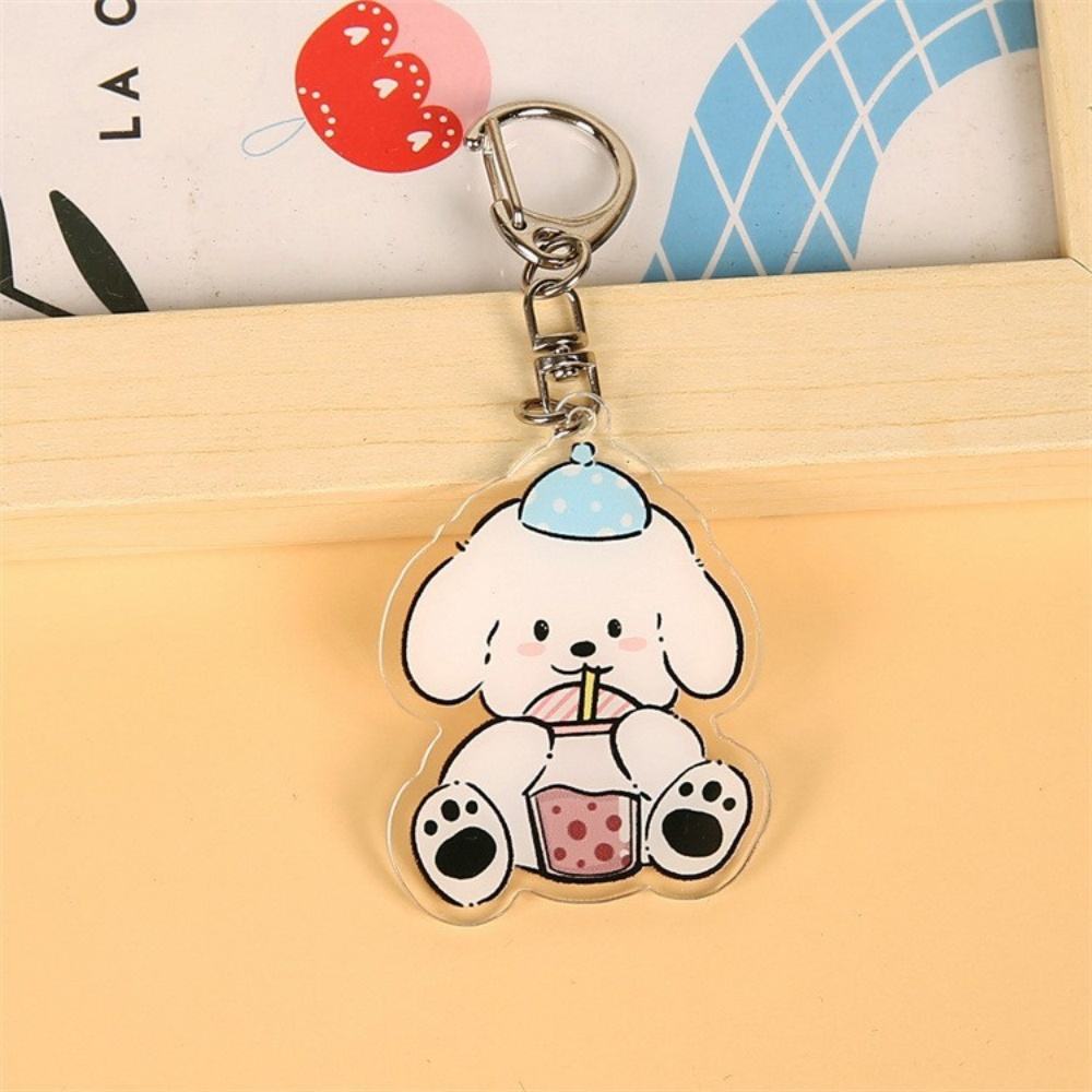 Kawaii Puppy Acrylic Keychain -7