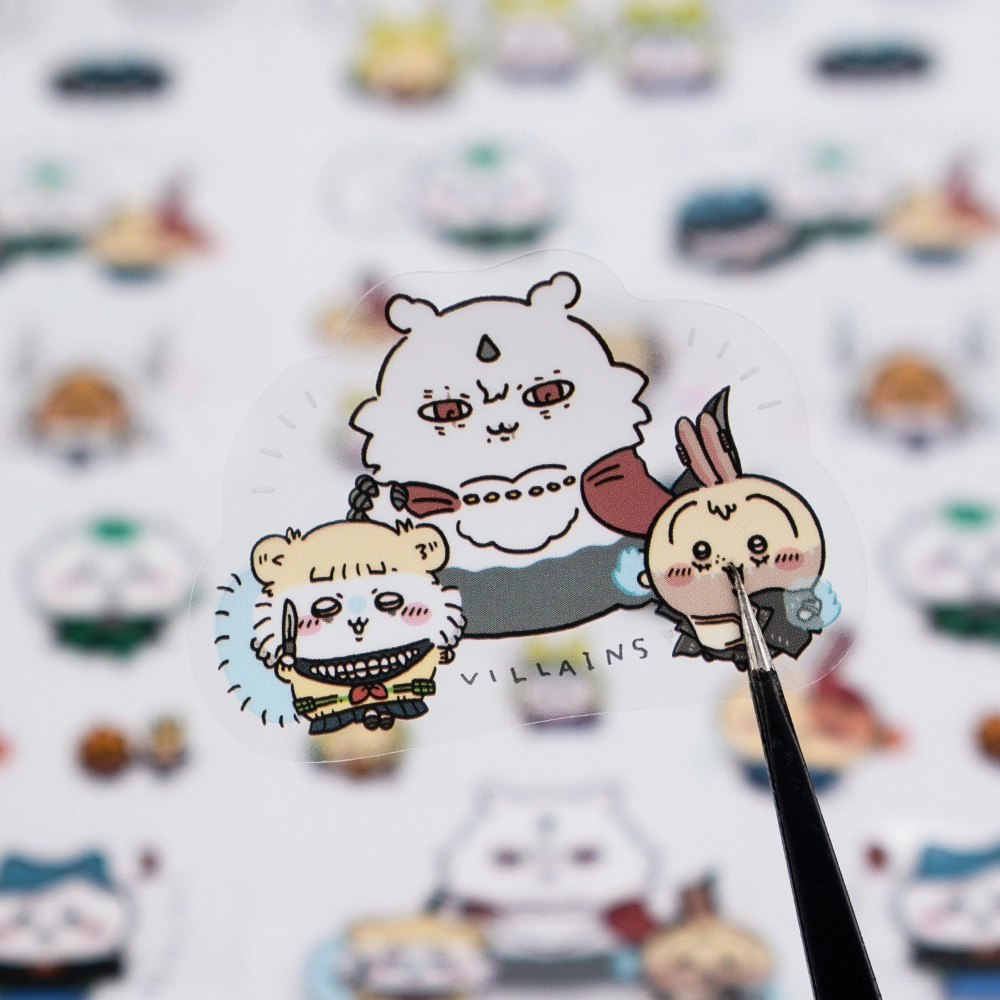 Cute Chiikawa Long Sticker Sheets Pack -12