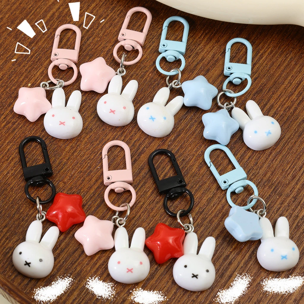 Cute Miffy Charm Keychains -1