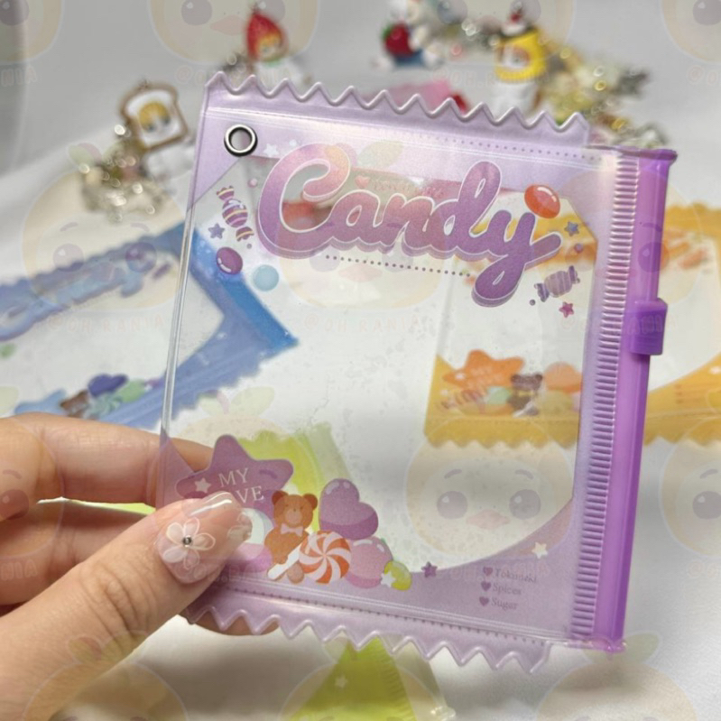 Pinteresty Candy Theme Trinket Pouch Keychain -8