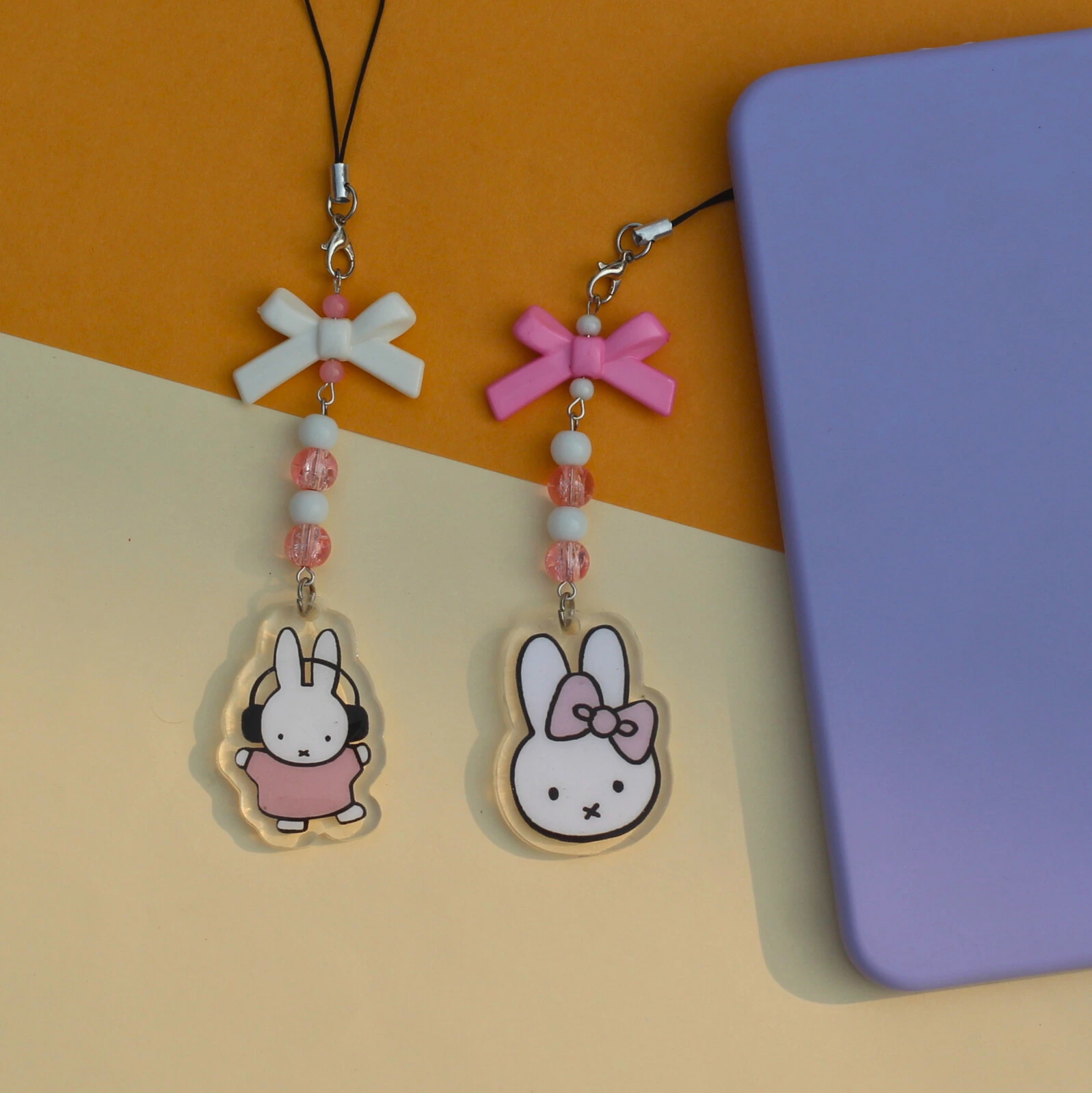 Adorable Miffy Acrylic Phone Charm -6