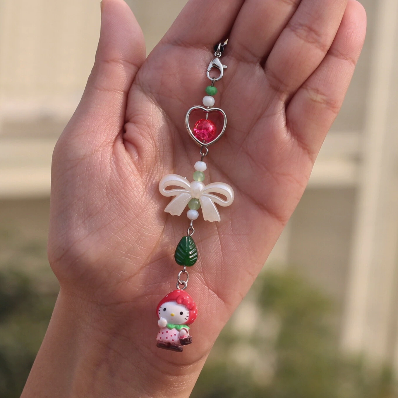 Strawberry Hello Kitty Phone Charm -6