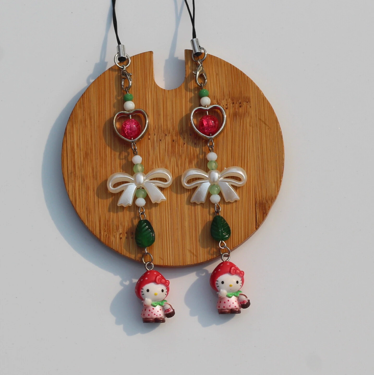 Strawberry Hello Kitty Phone Charm -9