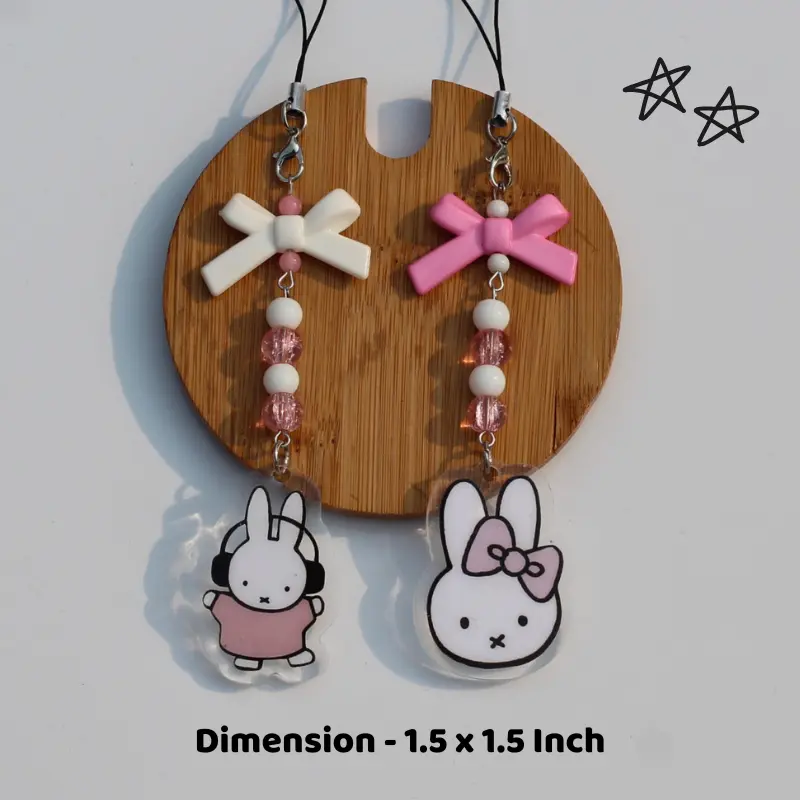 Adorable Miffy Acrylic Phone Charm -11