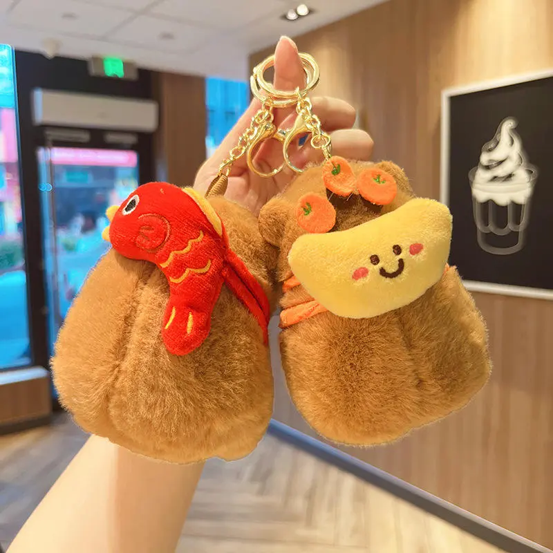 Capybara Chinese Festival Edition Plush Keychains -5