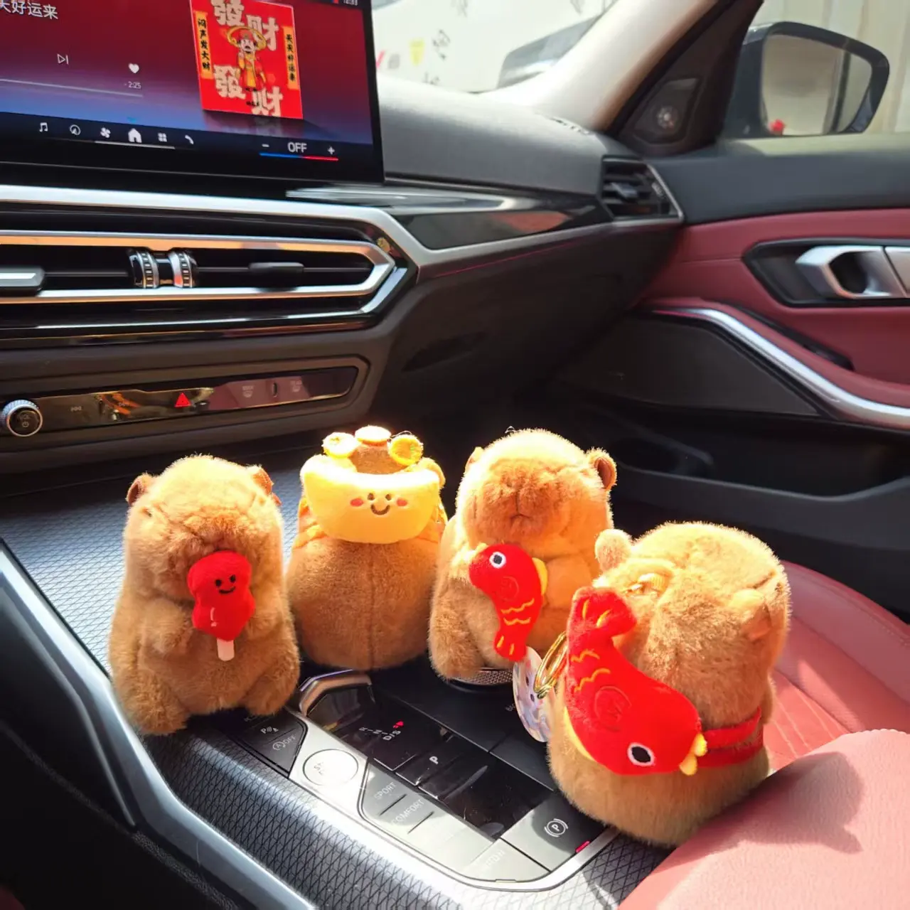 Capybara Chinese Festival Edition Plush Keychains -13