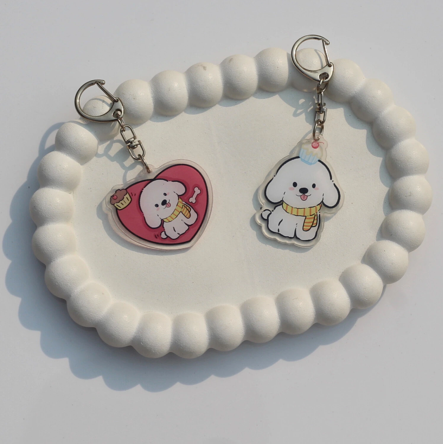 Kawaii Puppy Acrylic Keychain -9
