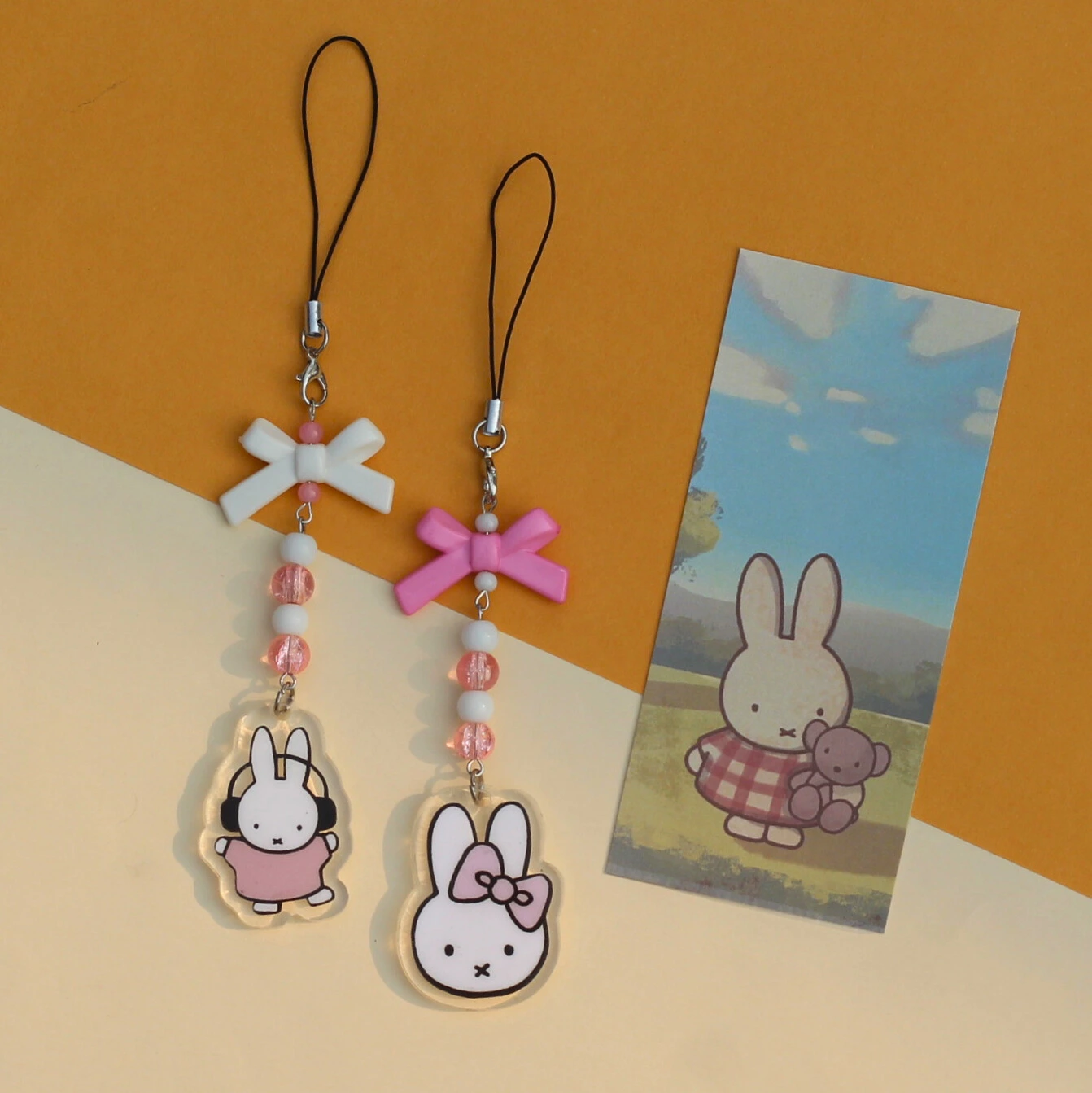 Adorable Miffy Acrylic Phone Charm -1 Adorable Miffy Acrylic Phone Charm -1