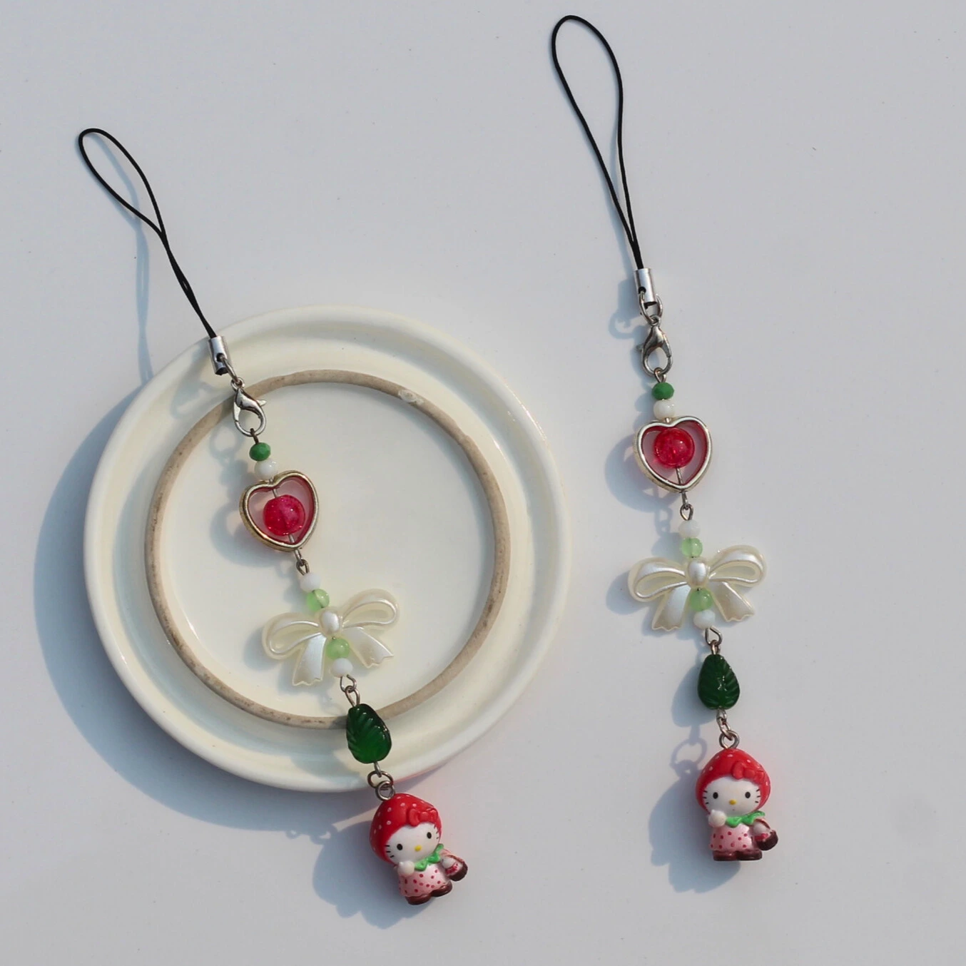 Strawberry Hello Kitty Phone Charm -8