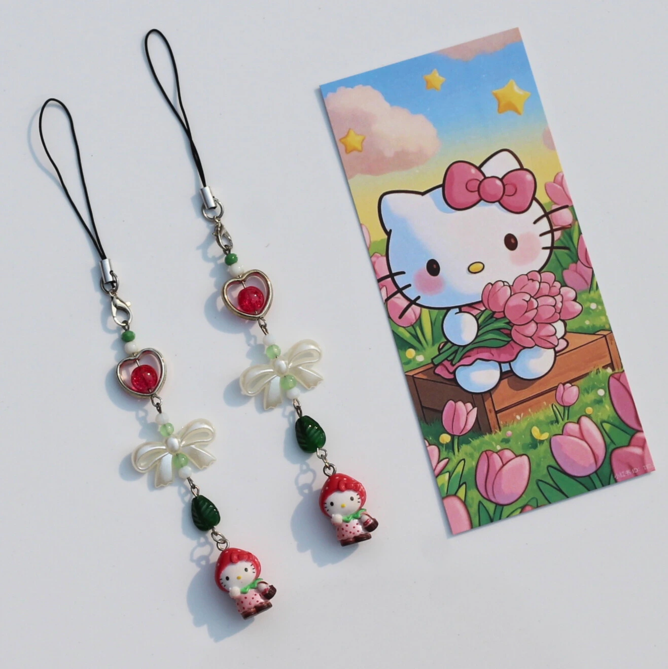Strawberry Hello Kitty Phone Charm -11