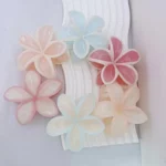 Aesthetic Pastel Lilly Flower Hair Claw-14