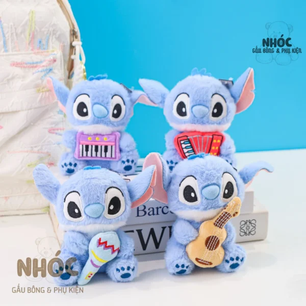 Stitch Music Series Plush Keychain -10