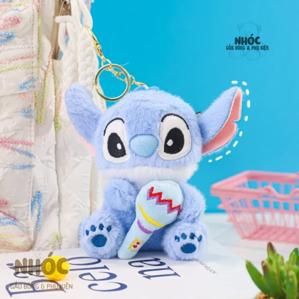 Stitch Music Series Plush Keychain -5