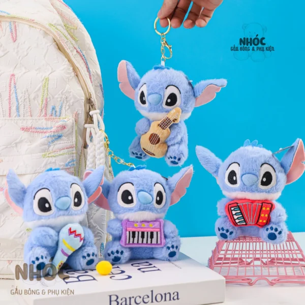 Stitch Music Series Plush Keychain -9