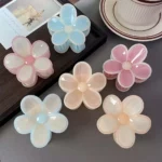 Aesthetic Pastel Daisy Flower Hair Claw-13