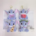 Stitch Music Series Plush Keychain -1