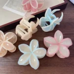 Aesthetic Pastel Lilly Flower Hair Claw-5