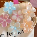 Aesthetic Pastel Daisy Flower Hair Claw-15
