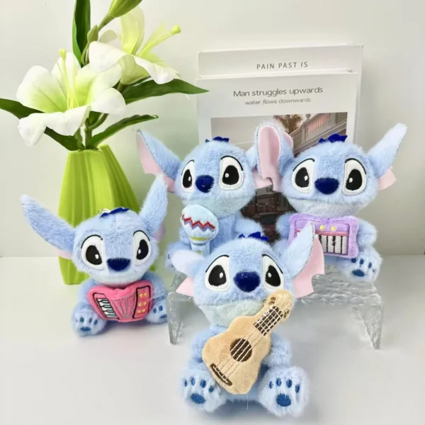 Stitch Music Series Plush Keychain -2