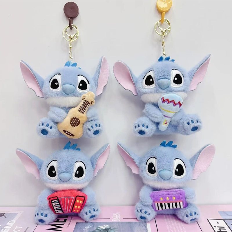 Stitch Music Series Plush Keychain -11