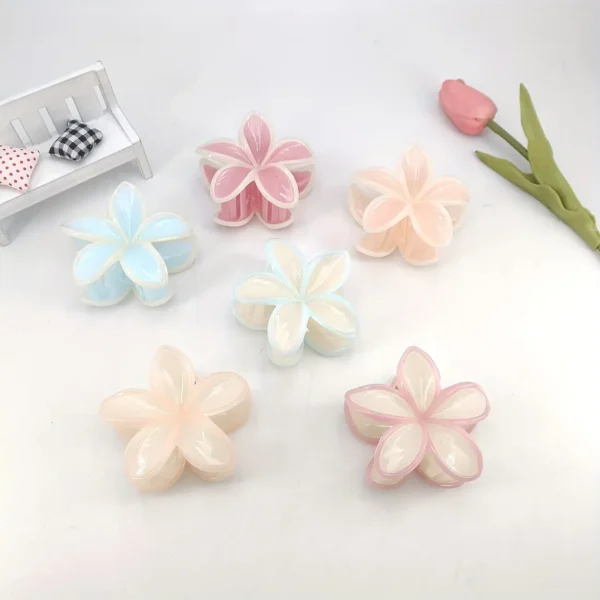 Aesthetic Pastel Lilly Flower Hair Claw-7