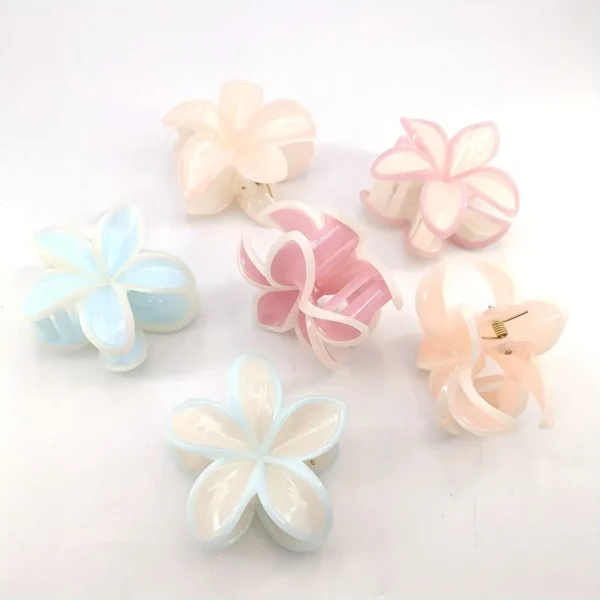 Aesthetic Pastel Lilly Flower Hair Claw-6
