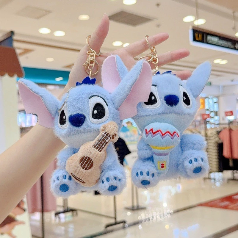 Stitch Music Series Plush Keychain -6