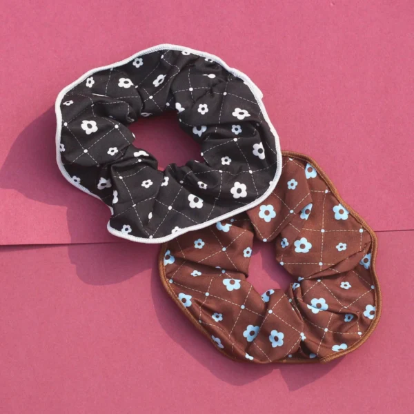 Aesthetic Floral Theme Scrunchie Combo -4