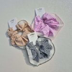 Pinteresty Gingham Pattern Frill Scrunchie -10
