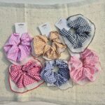 Pinteresty Gingham Pattern Frill Scrunchie -11