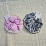 Pinteresty Gingham Pattern Frill Scrunchie -12