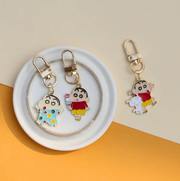 Shin Chan Enamel Keychain -3