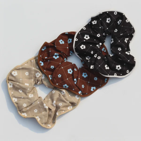 Aesthetic Floral Theme Scrunchie Combo -2