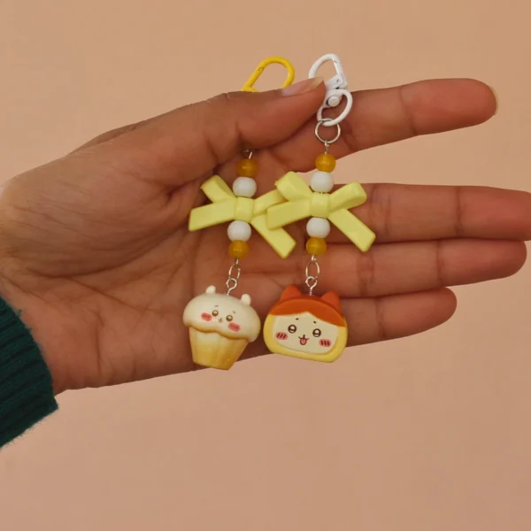 Chiikawa Food Theme Charm Keychain -4