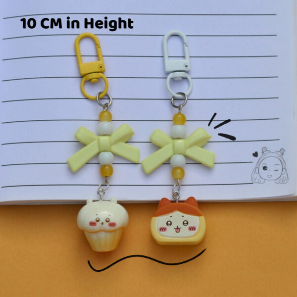 Chiikawa Food Theme Charm Keychain -5