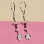 Snoopy Enamel Bow Phone Charm -4