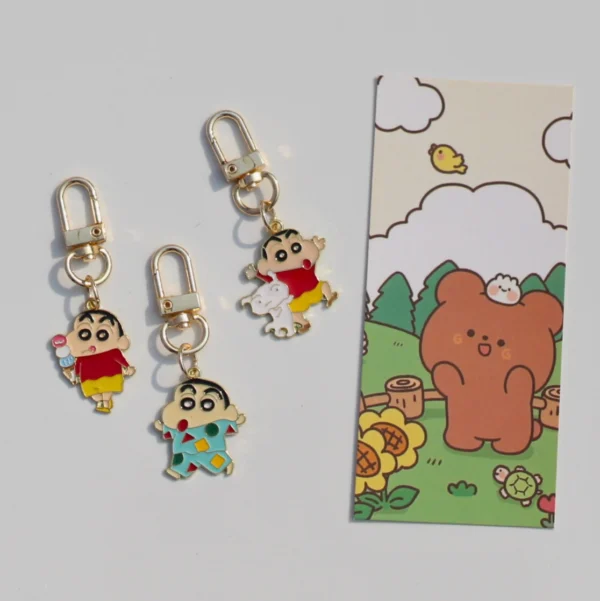Shin Chan Enamel Keychain -7