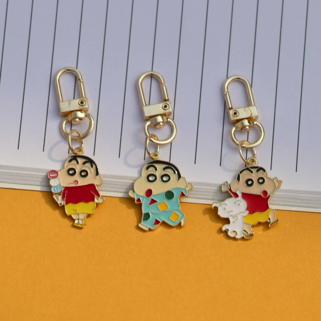 Shin Chan Enamel Keychain -1