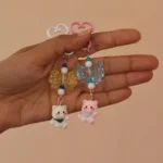 Aesthetic Moon Cat Keychain -9